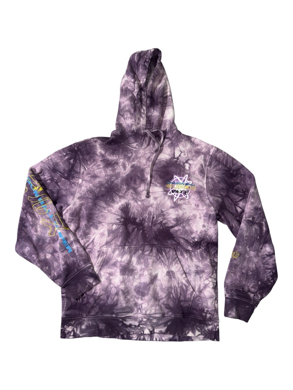 Primitive x Dragon Ball M Medium Super Beerus orb washed cotton pullover hoodie